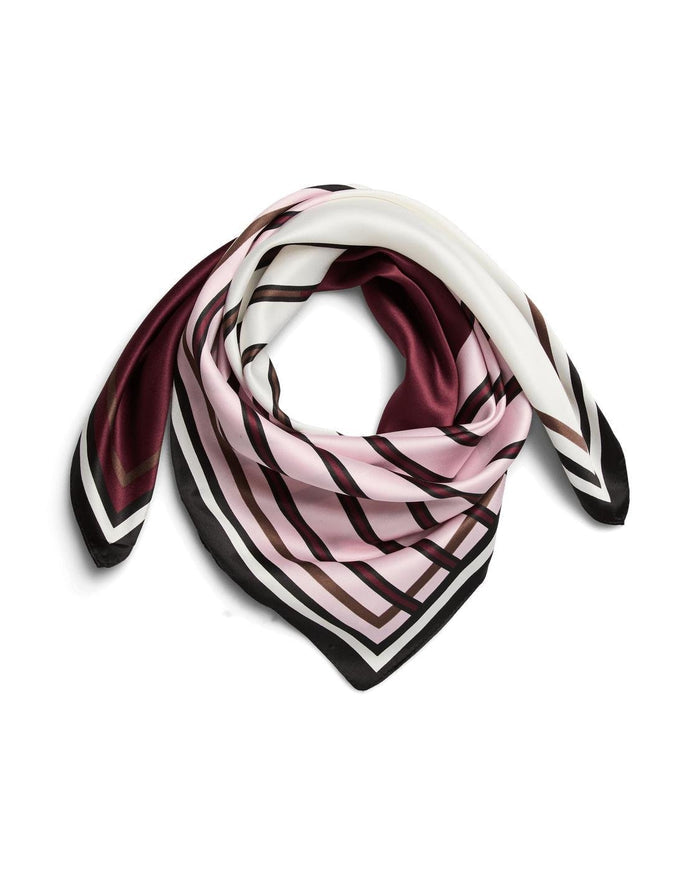 AMANDA SQUARE SCARF - TAWNY PORT GRAPHIC