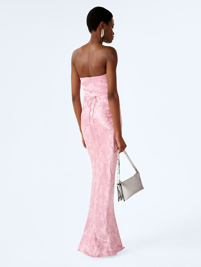 Amdra Jacquard Dress in Bleached Mauve