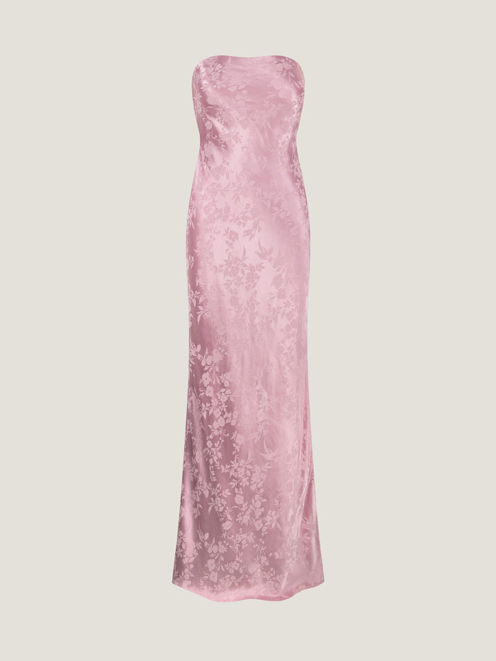 Amdra Jacquard Dress in Bleached Mauve