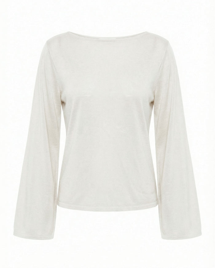 ANEMONE WIDESLEEVE TOP - OFFWHITE