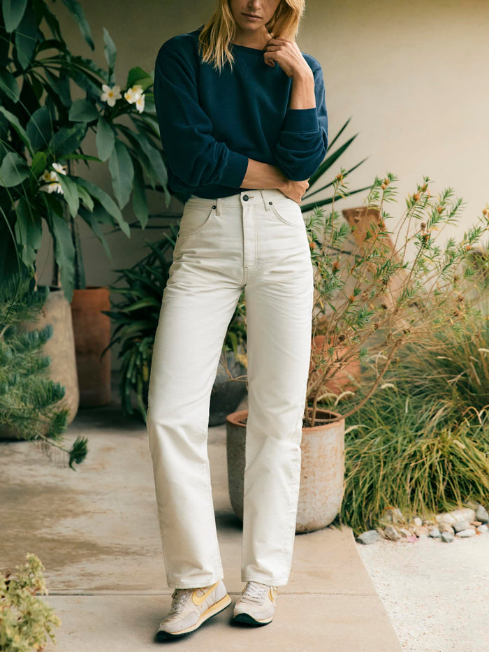Tan augusta washed white canvas