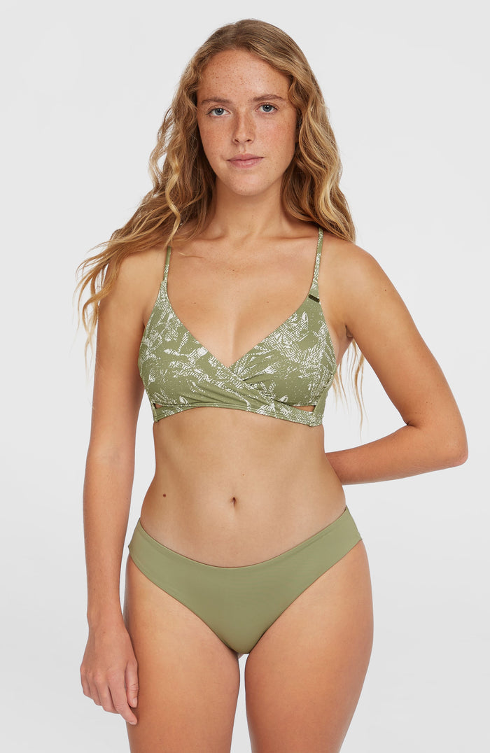 Baay Bikini Top | Green Textured Jungle