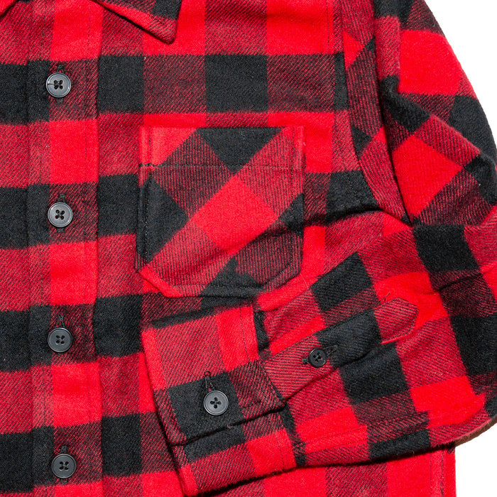 Babies Red and Black Buffalo Check Flannel Shirt