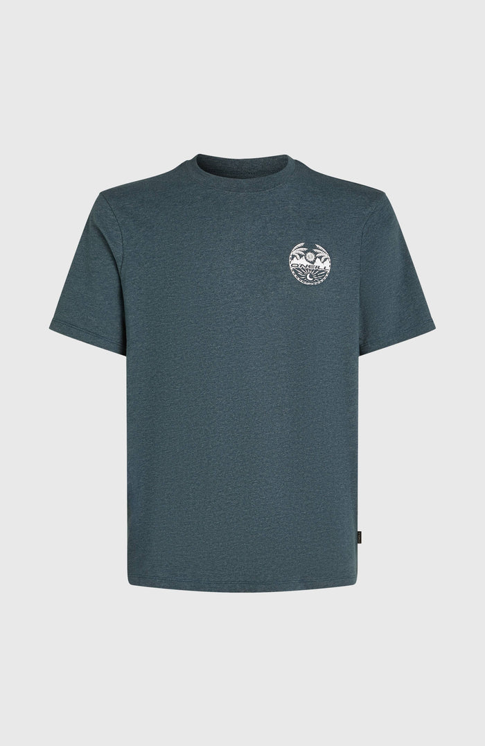 Back Print T-Shirt | Alma Steel Melange