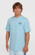 Back Print T-Shirt | Morning Glory Melange
