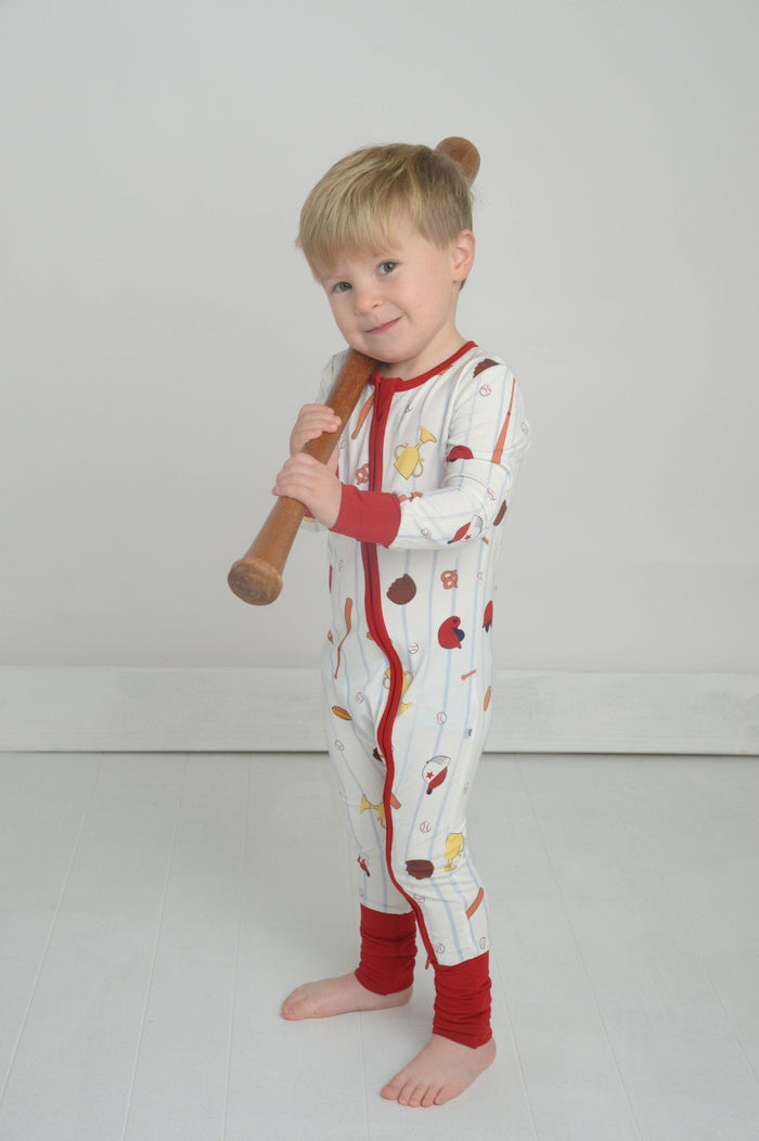 Baseball Bamboo Toddler Pajamas – Romper