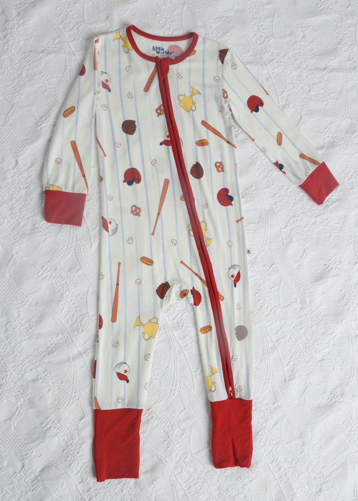 Baseball Bamboo Toddler Pajamas – Romper