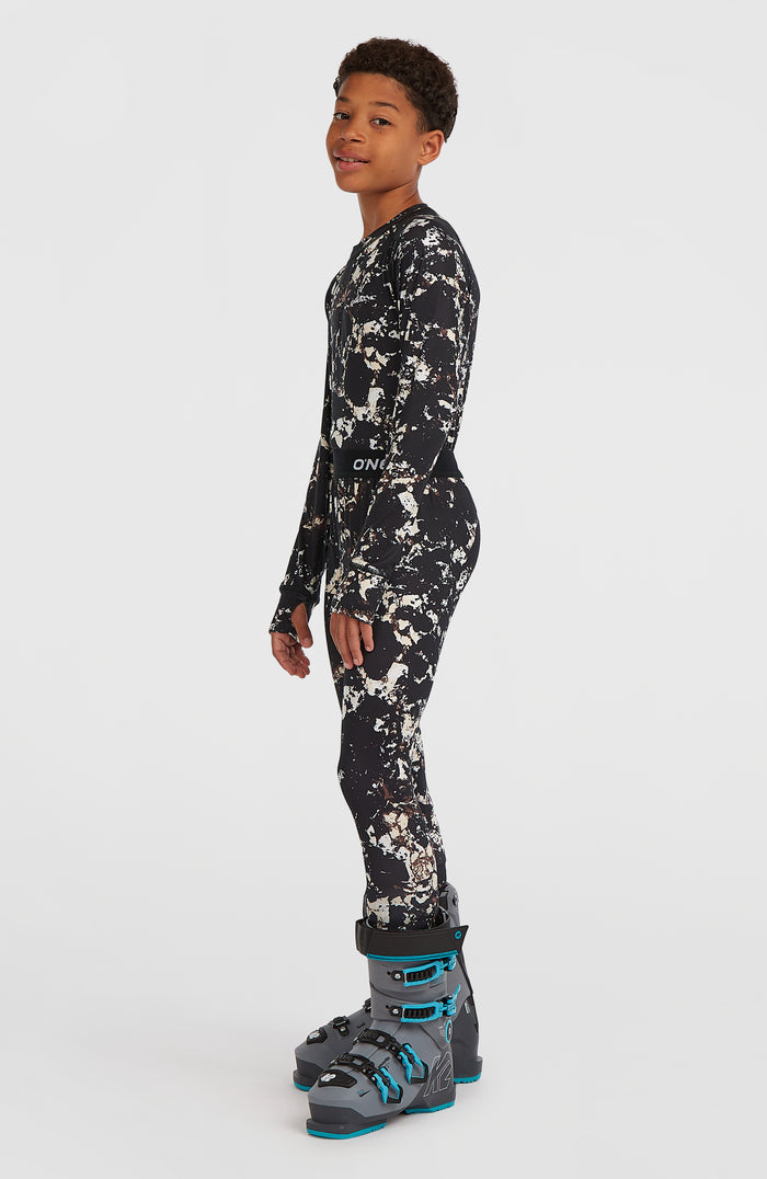 Baselayer Set | Black/Beige Quarry