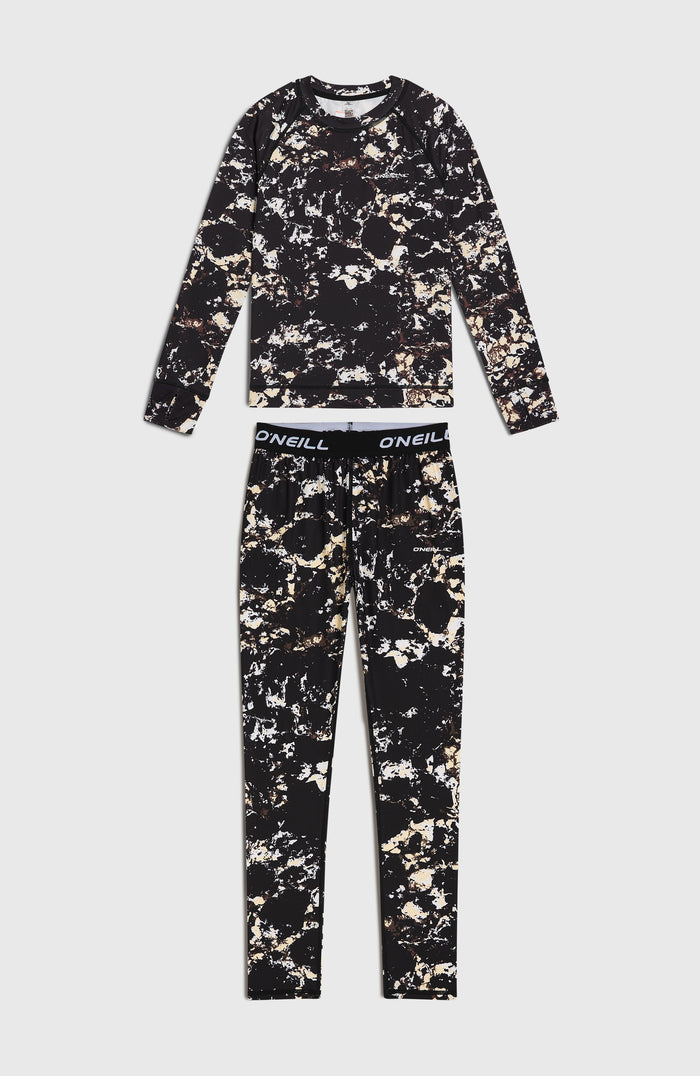 Baselayer Set | Black/Beige Quarry