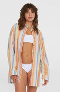 Beach Vintage Long Shirt | Vintage Stripe