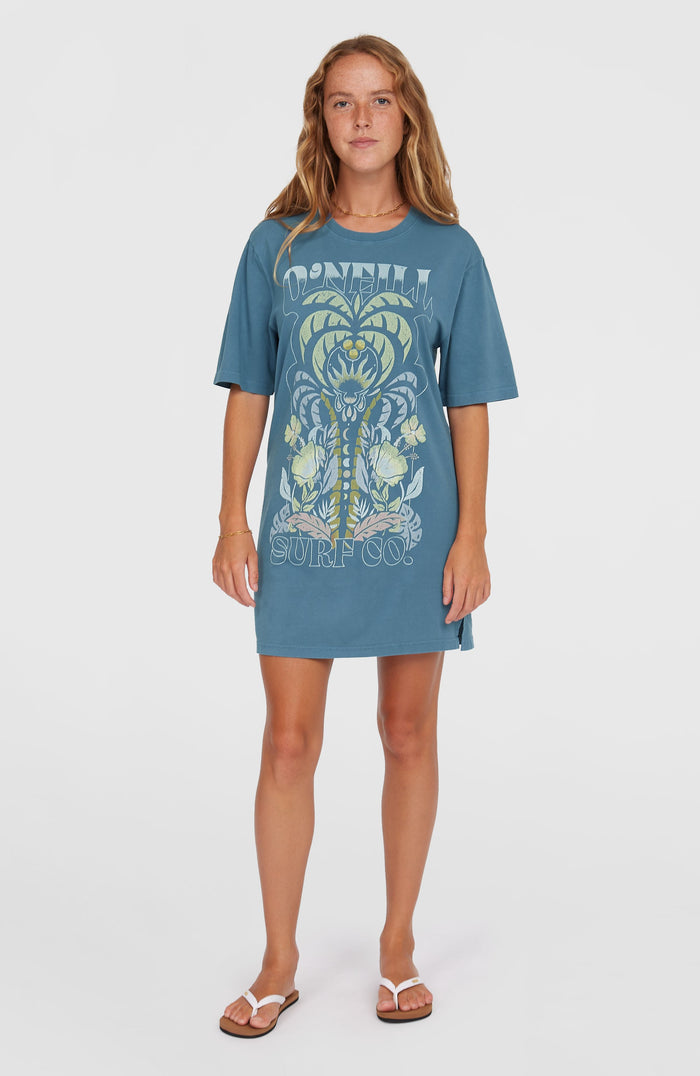 Beach Vintage Tee Dress | Copen Blue
