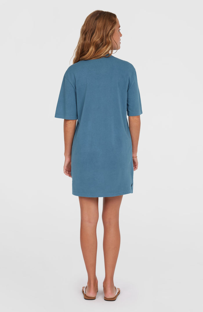 Beach Vintage Tee Dress | Copen Blue
