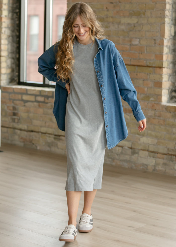 Betty Denim Button Up Top