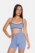 Binding Layered Bra - Glacier/Espresso
