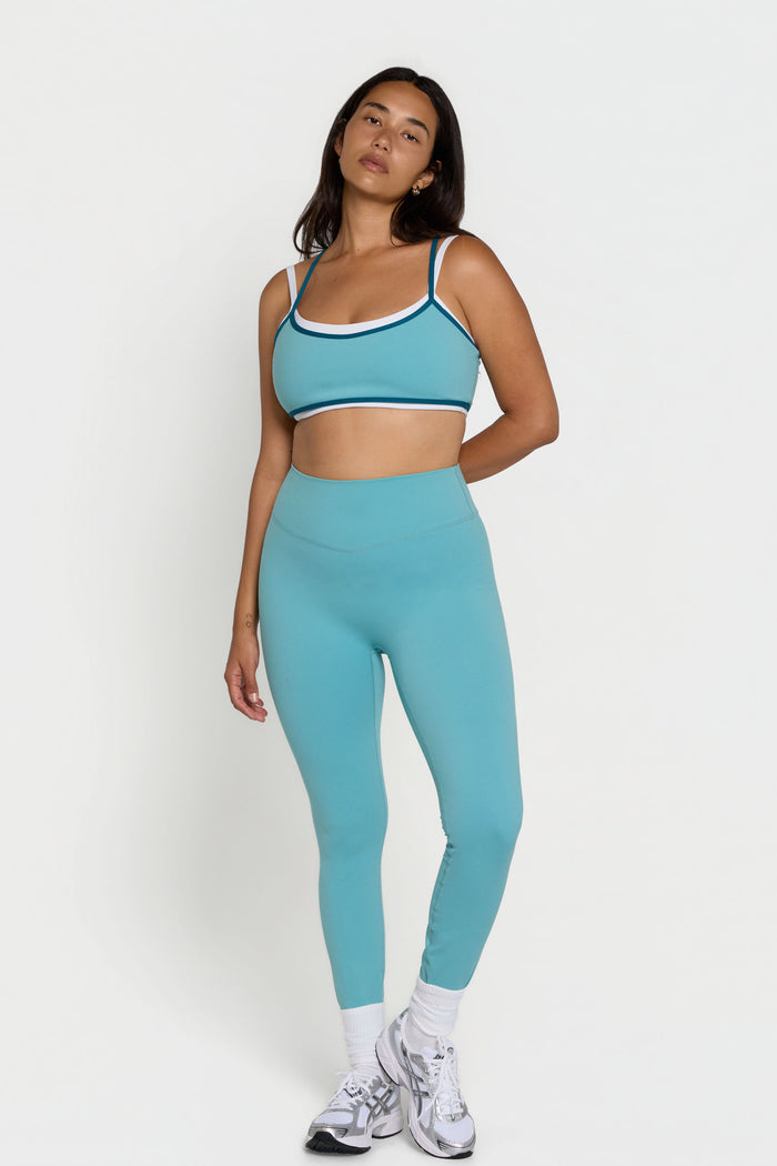 Binding Layered Bra - Mist/Deep Sea