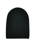 Black CashWool Fold Over Beanie