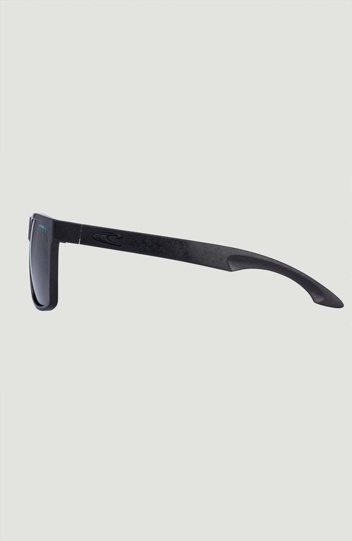 Blue Lyn Sunglasses | MATTE BLACK/ GREEN RETRO PRINT