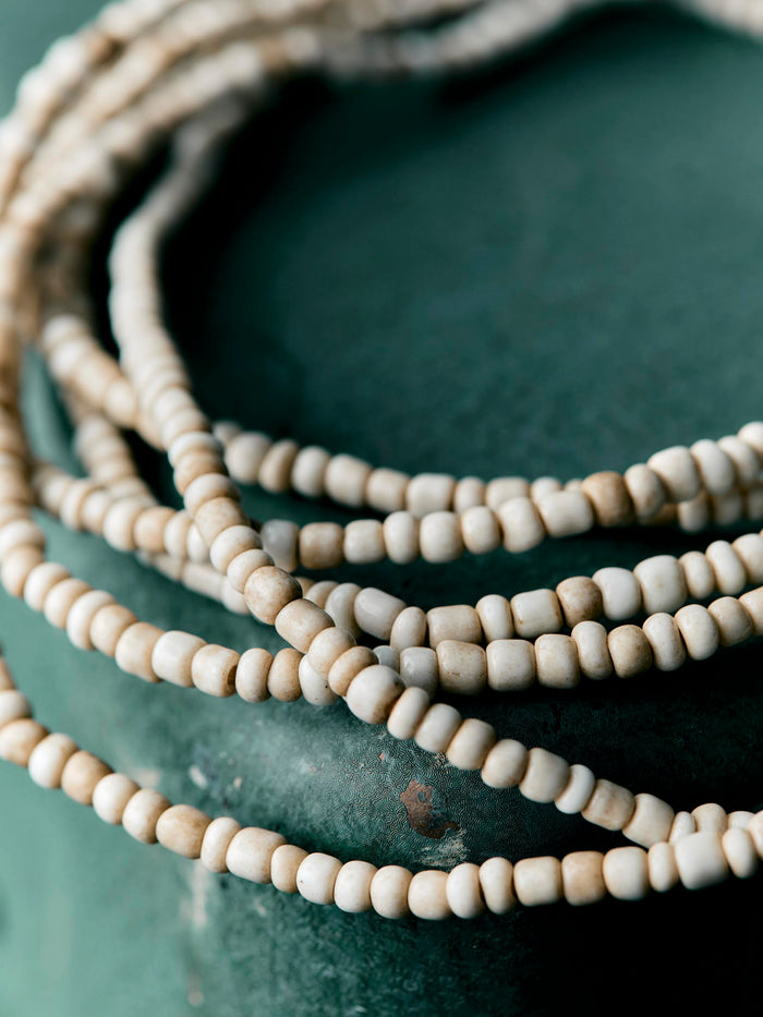 Dark Slate Gray bone small glass beads