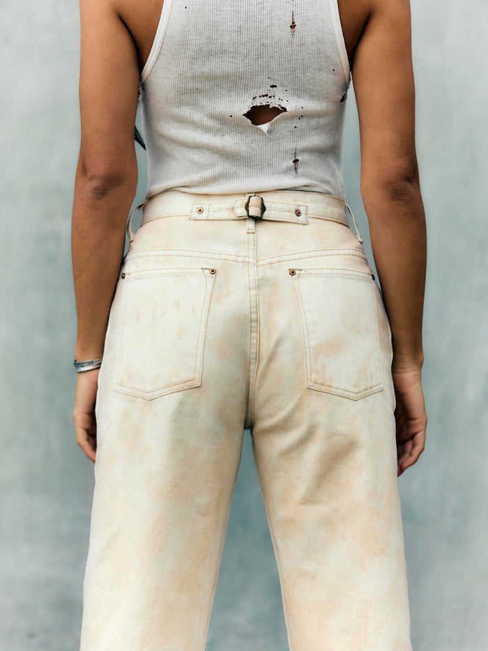 Antique White buckleback jean in ojai