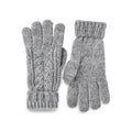 Cable Knit Gloves- Grey