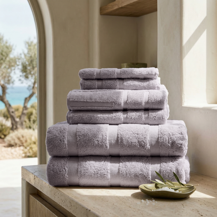 Lilac / Standard Set (Set of 6 with Capri Bath Towels)