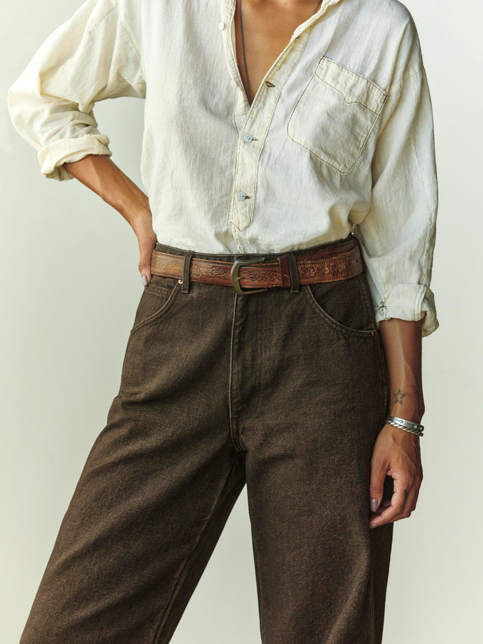 Light Gray cassidy brown broken twill