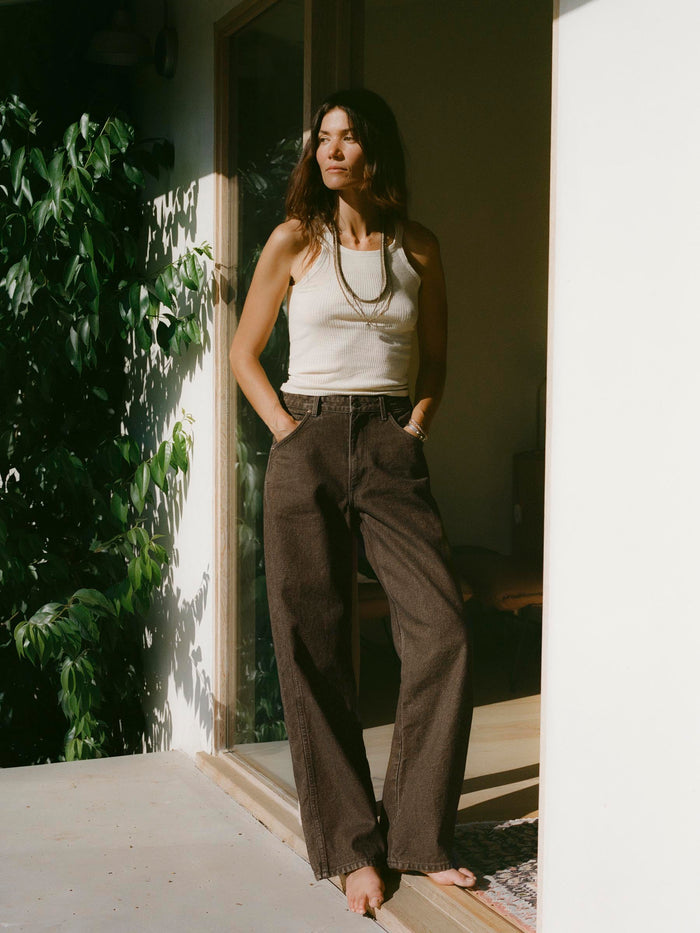 Lavender cassidy brown broken twill