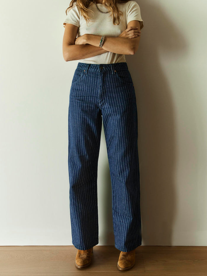 Light Gray cassidy striped indigo