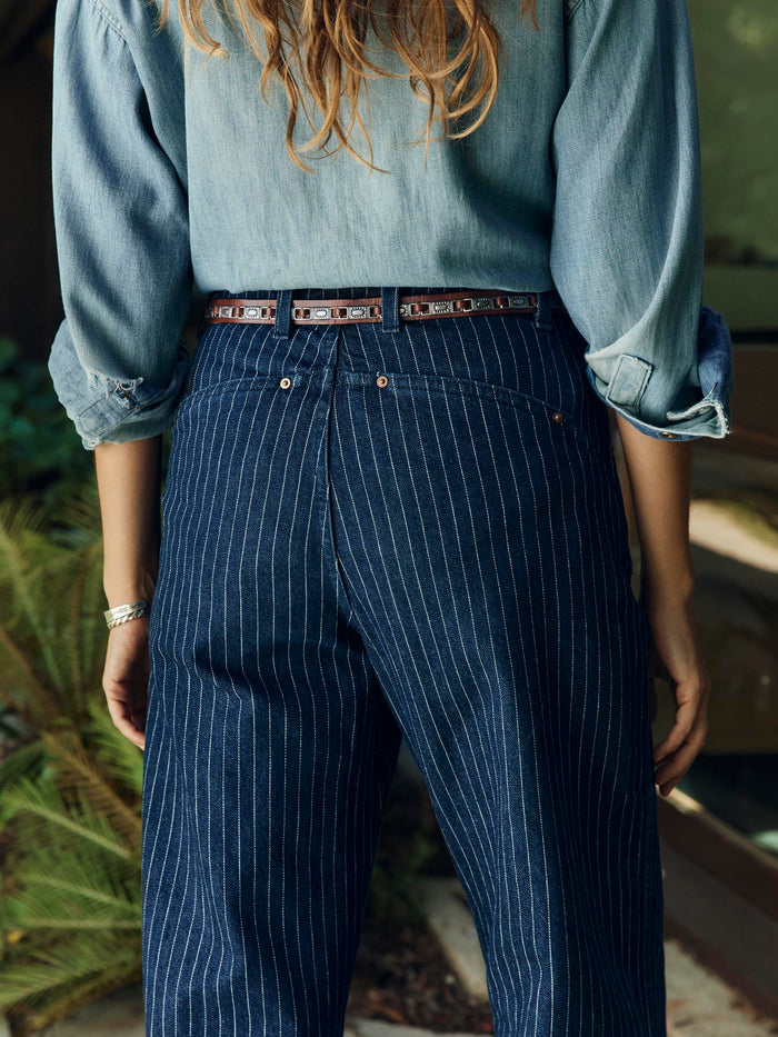 Black cassidy striped indigo