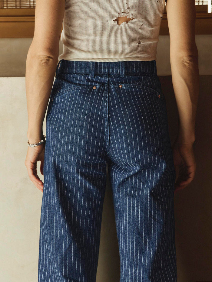 Black cassidy striped indigo