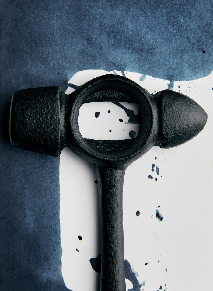 Light Gray cast iron hammer bottle opener