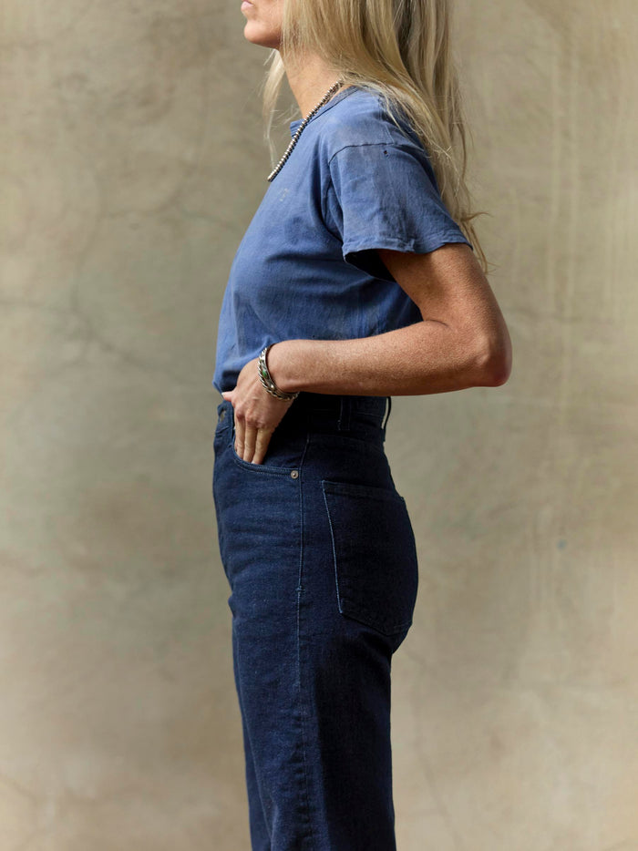 Rosy Brown catherine slim indigo selvage rinse