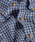 CBBD13831457 | Blue & Merlot Melange Check Sport Shirt