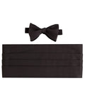 CH110001 | Black Faille Self-tie Bow Tie & Cummerbund Set