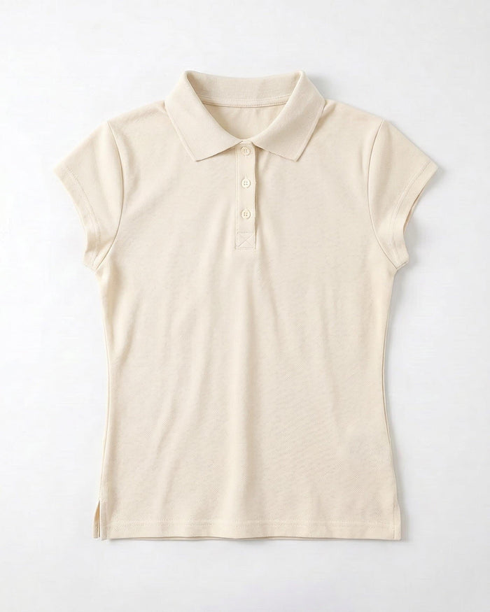 CILLE POLO TOP - BEIGE