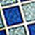 CL020402 | Sterling Checkerboard Blue & Light Blue Cufflinks