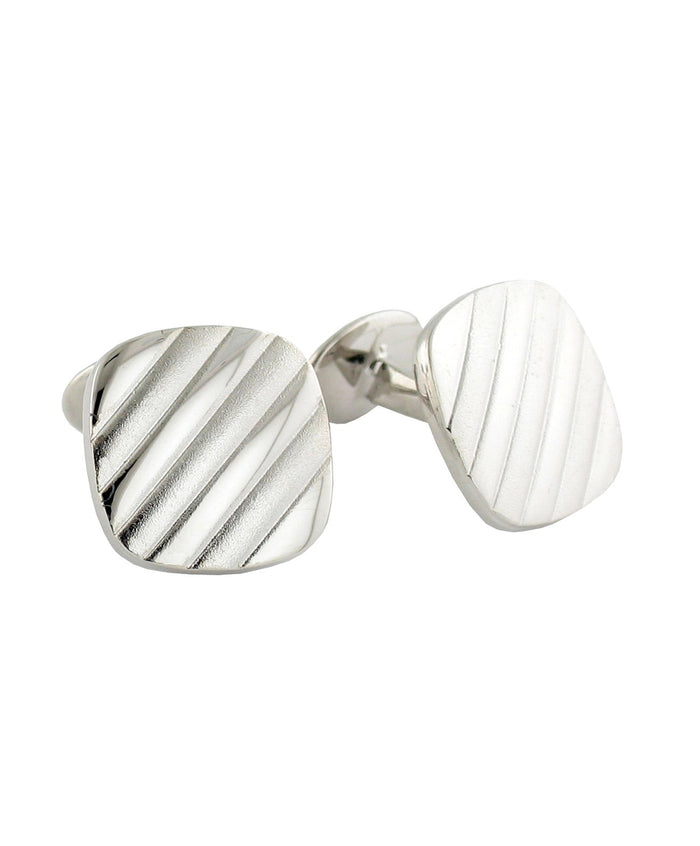 CL188502 | Sterling Silver Cushion Cufflinks