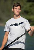 Classic Grey Blackwatch Three Animals T-Shirt