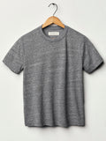 Lavender classic knit heather grey crew