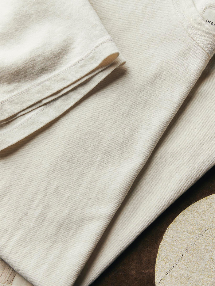 Light Gray classic knit midweight crew