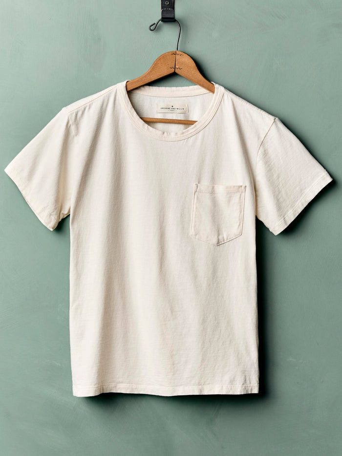 Dark Sea Green classic knit pocket tee