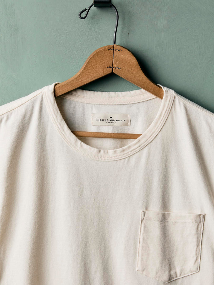 Light Gray classic knit pocket tee