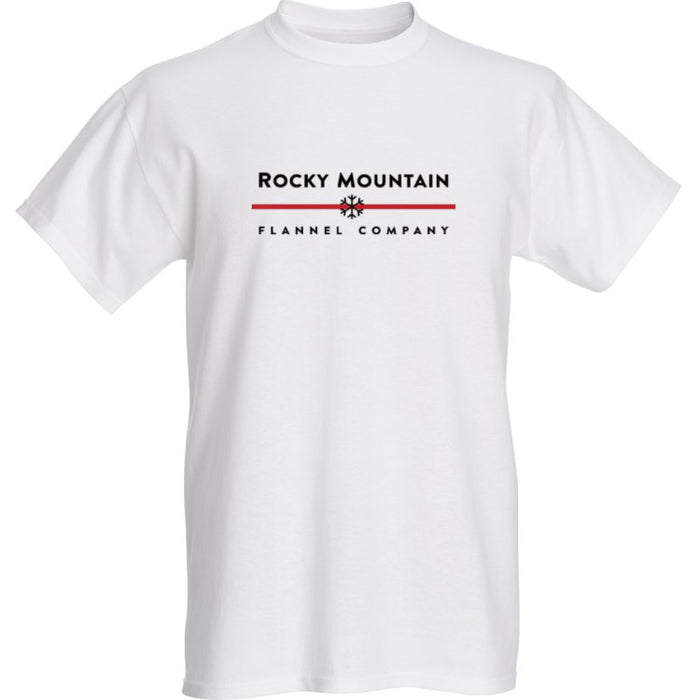 Classic Rocky Mountain Flannel T-shirt in White