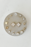 Clover Mega Earring Set Cream