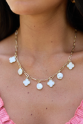 Clover Necklace Cream