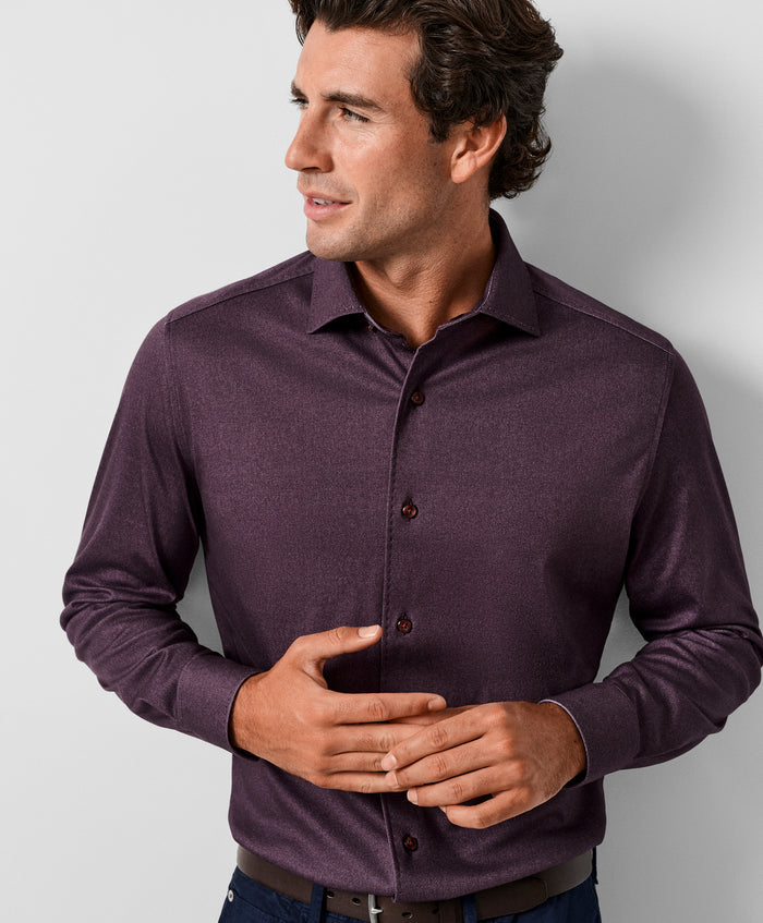 CMSK13105606 | Cabernet Solid Knit Sport Shirt