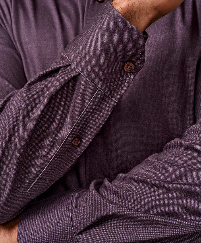 CMSK13105606 | Cabernet Solid Knit Sport Shirt