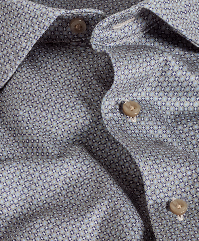CMSK13212236 | Dune & Navy Neat Knit Sport Shirt