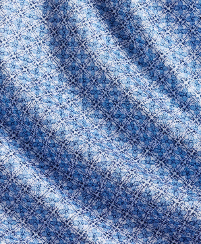 CMSK13610454 | Sky Geometric Knit Sport Shirt
