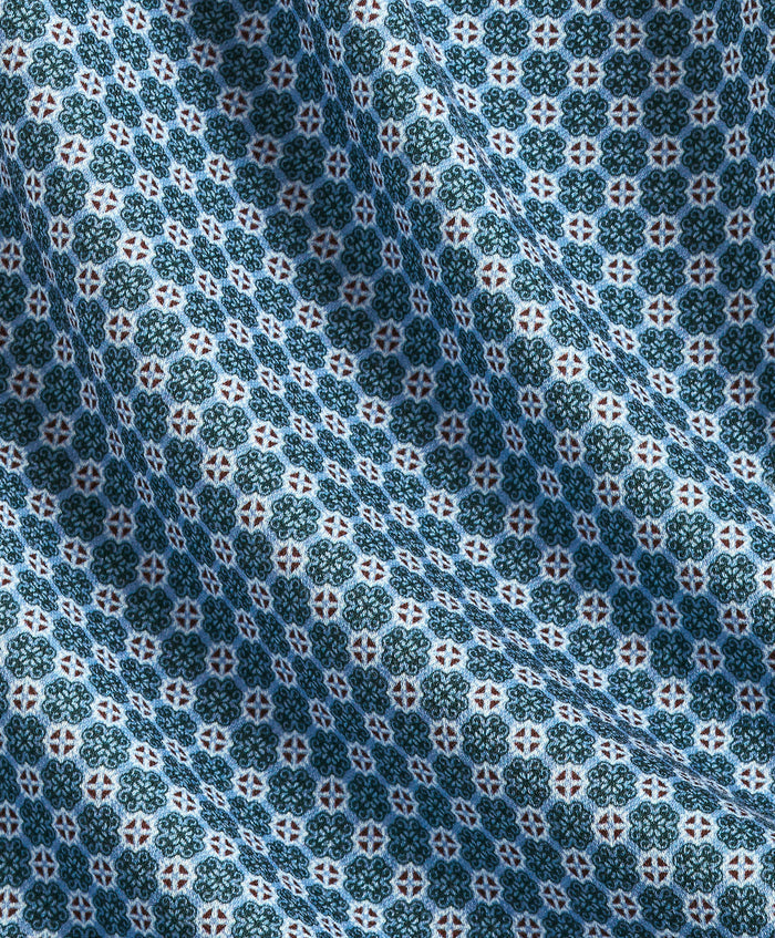 CMSK13611313 | Hunter & Multi Geometric Knit Sport Shirt